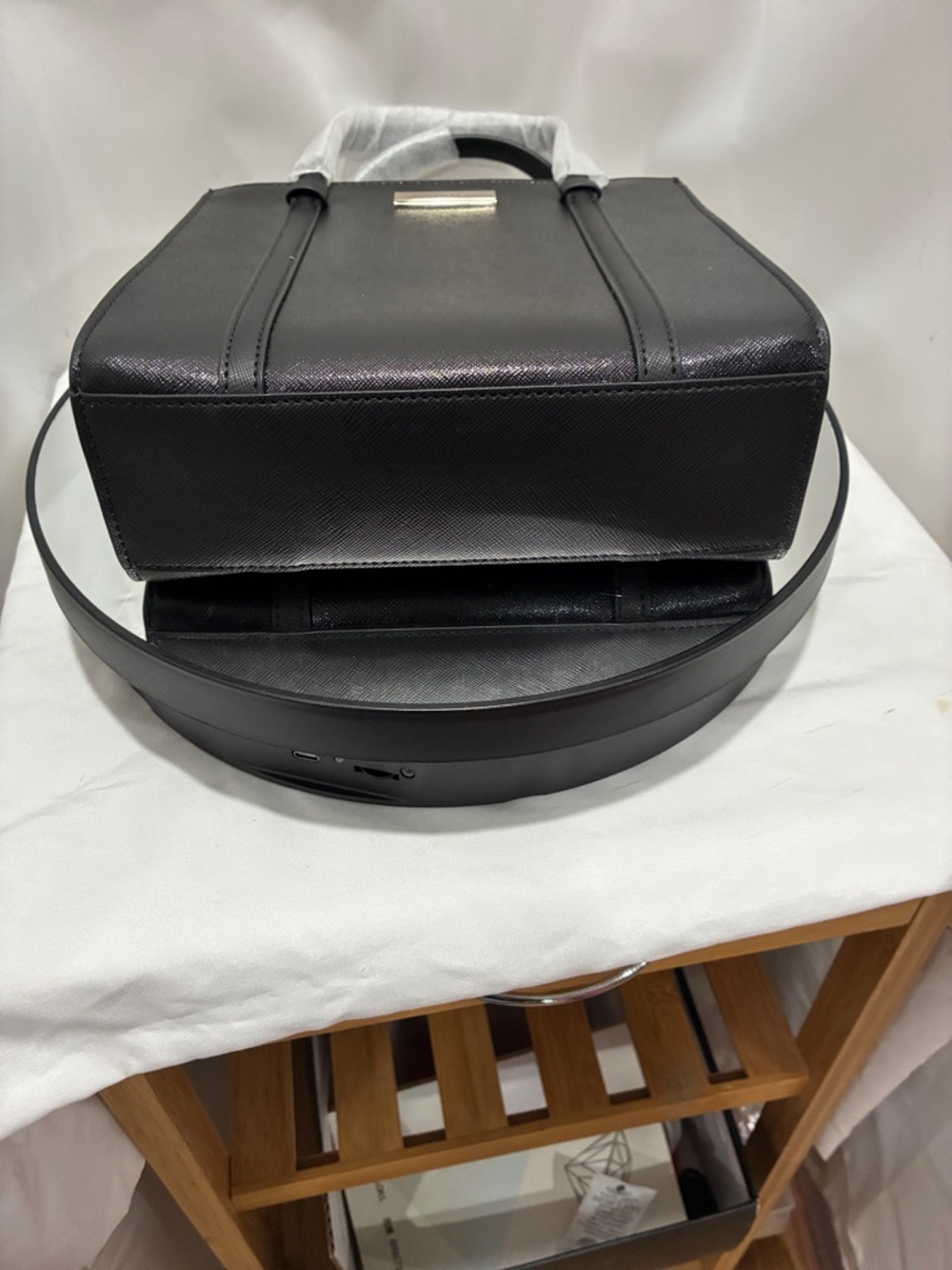 Kate Spade Black Structured Tote Handbag - Classic Everyday Carry NWT - Picture 10 of 10